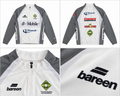 bareen hvid og grå longsleeve med half zip