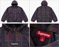 Supreme mørk ternet anorak