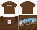 Supreme brun T-shirt med byprint