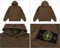 Stone Island olivenbrun hoodie
