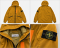 Stone Island sennepsgul jakke med hætte