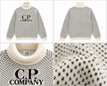 C.P. Company creme-sort rullekravestrik