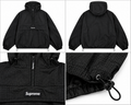 Supreme sort ripstop-mønstret anorak