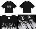 Sort T-shirt med grafisk print
