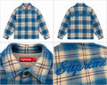 Supreme – Blue/White/Pink Ternet Overshirt