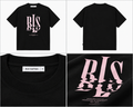 BLS Hafnia sort T-shirt med lyserødt print